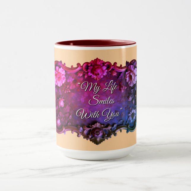Mugs de la Saint-Valentin Citations personnalisées (Centre)