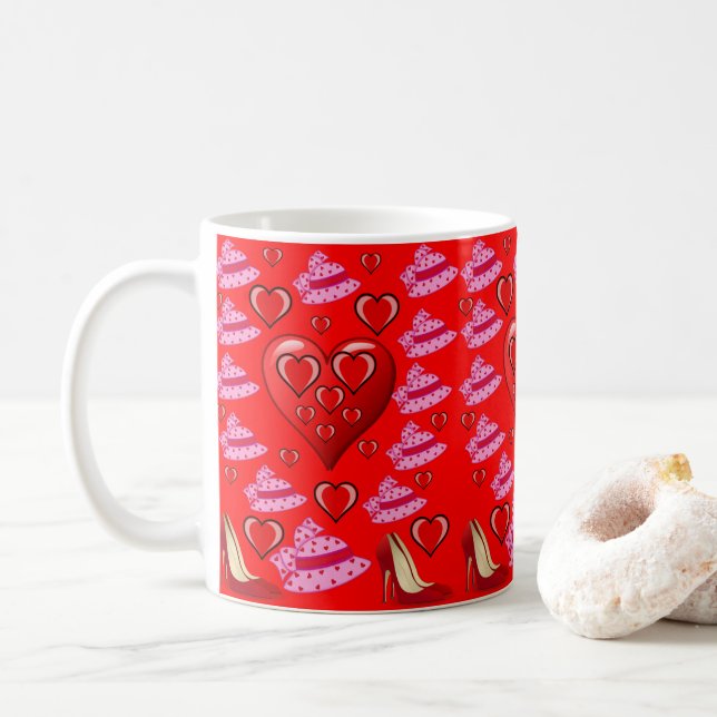 Mugs de la Saint-Valentin Mugs (Avec donut)