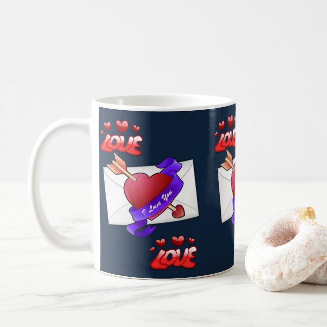 Mugs de la Saint-Valentin Mugs (Avec donut)