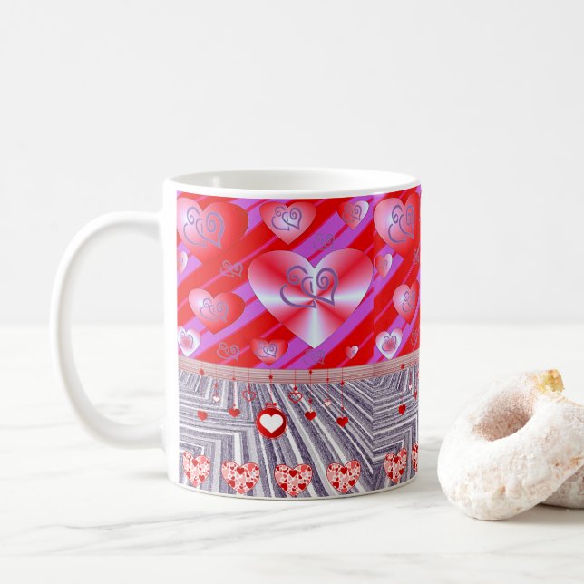 Mugs de la Saint-Valentin Mugs (Avec donut)