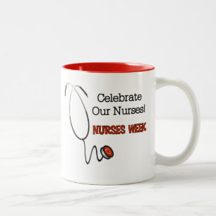 Mugs de la Semaine des infirmières stéthoscope