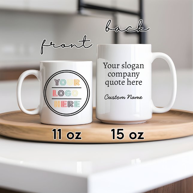 Mugs de logo personnalisés pour cadeaux d'entrepri (custom company logo mug, personalized logo mug, custom text mug, corporate gifts, employee gift)