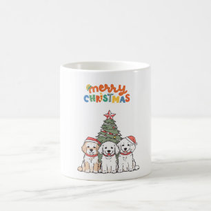 Mugs de Noël enjoués : Des chiots adorables apport