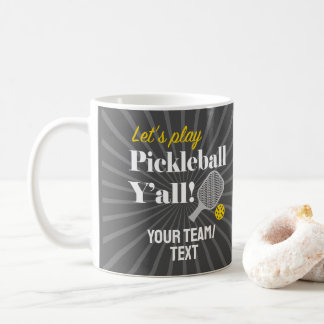 Mugs de pickleball personnalisés Nom de l'équipe d