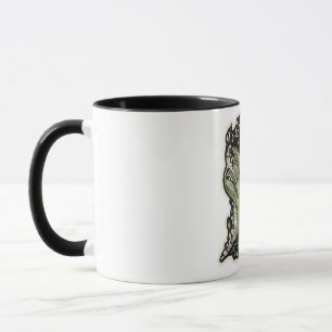 Mugs de style broderie verte esthétique botanique