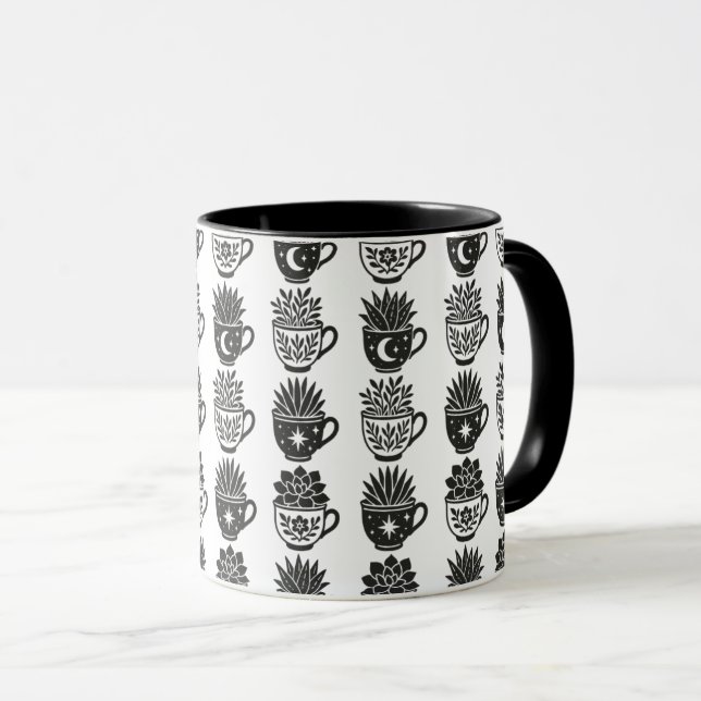 Mugs de succulentes (Devant droit)
