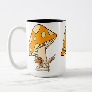 Mugs De Thé De Café, Oiseau De Champignons