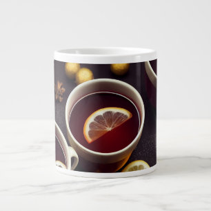 Mugs de vin chaud, boisson chaude d'hiver