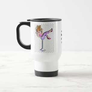 Mugs de voyage - Fille dans un verre à Martini, Li