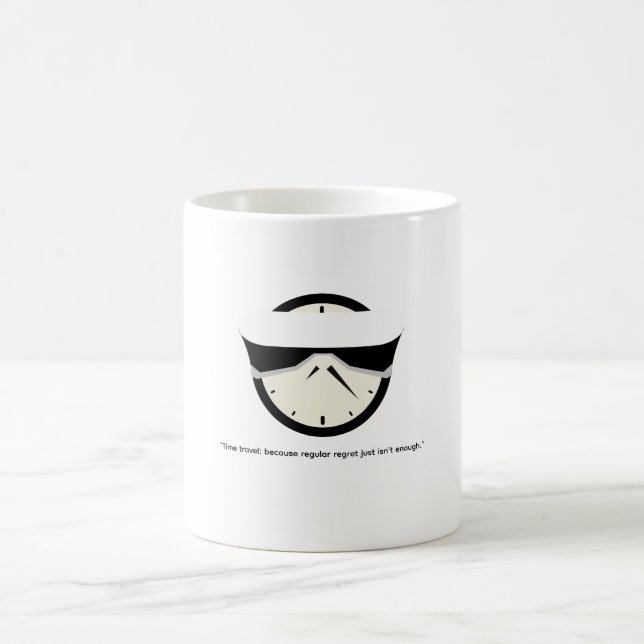 mugs drôles sur le voyage dans le temps, humour ca (Centre)