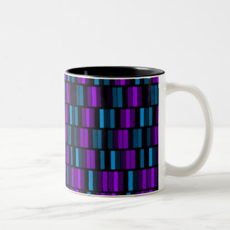 Mugs en mosaïque Abstraite violette et noire