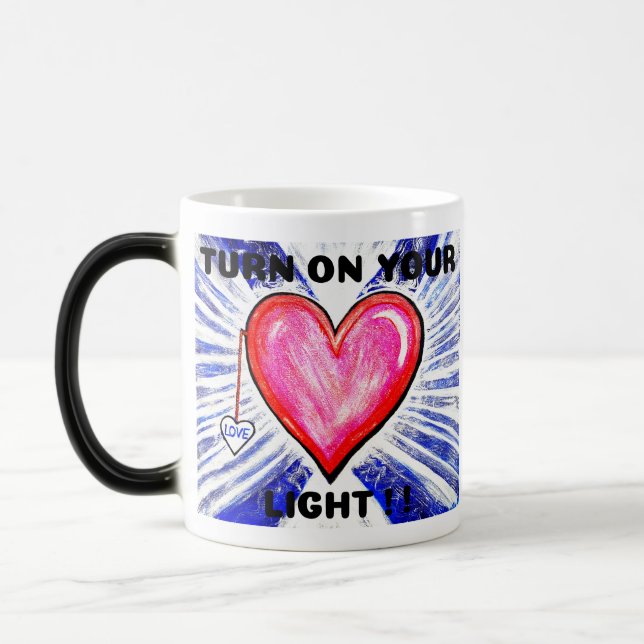 Mugs et tasses de lumière du coeur (Gauche)