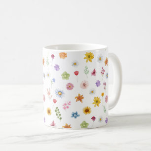 Mugs Fleur sauvage colorés et dynamiques