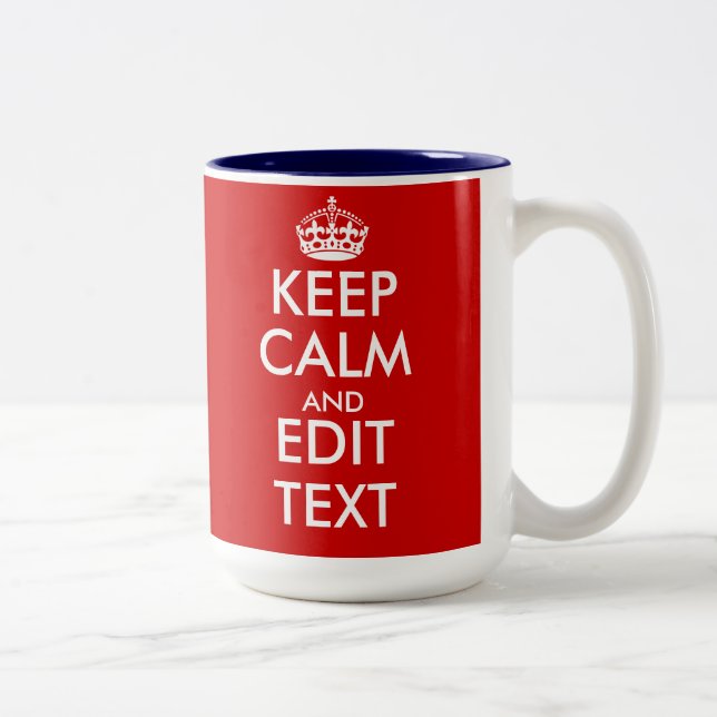 Mugs Gardez votre calme (Droit)