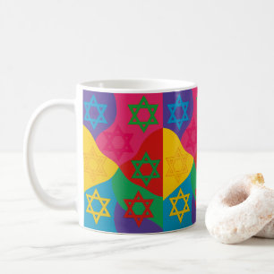 Mugs Judaïca - Étoiles Juives - Cadeaux Colorés