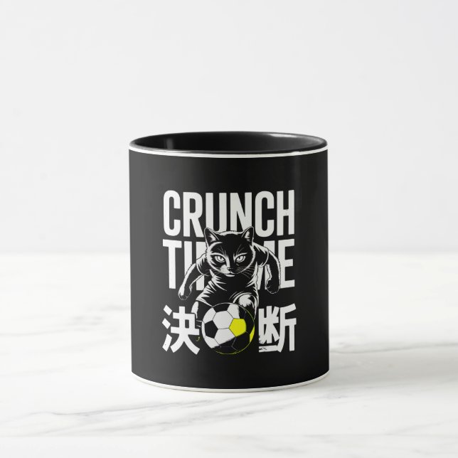 Mugs Kawaii Chat de Football - Motivation pour le  (Centre)