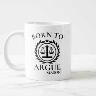 Mugs Personnalisés pour Avocats Nés pour Argumente