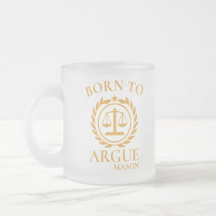Mugs Personnalisés pour Avocats Nés pour Argumente