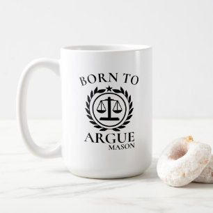 Mugs Personnalisés pour Avocats Nés pour Argumente