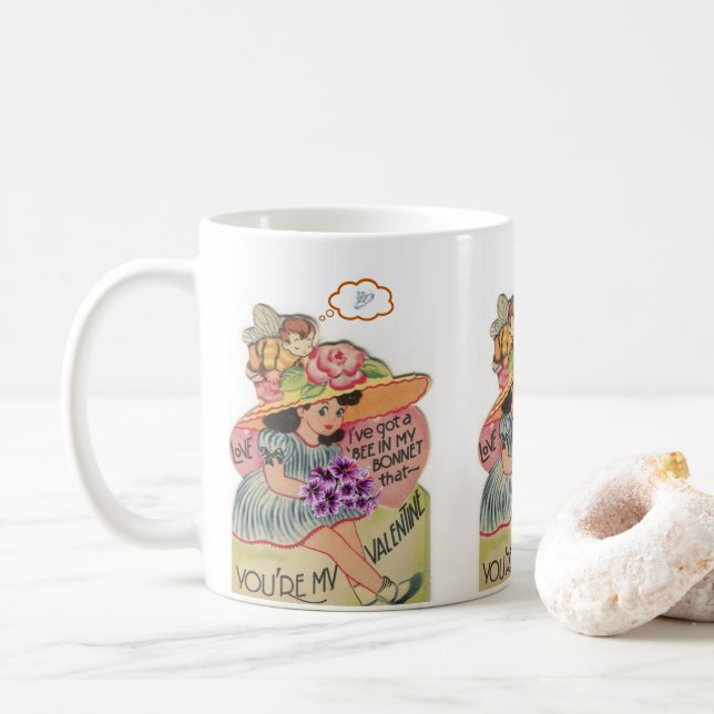 Mugs Saint-Valentin Bague de Fiançailles Réflexion (Avec donut)