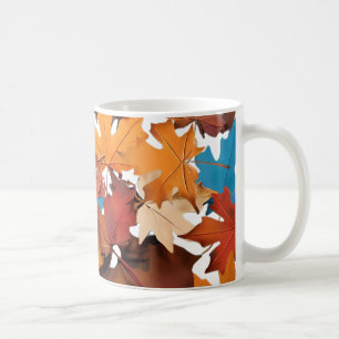 Mugs & tasses avec feuilles d'érable. Un joli joli