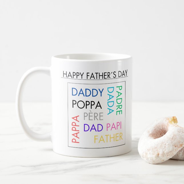 Mugs with design for Father's Day (Avec donut)