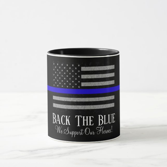 MUGUE TASSE SOUTIEN POLICE BLEU (Centre)