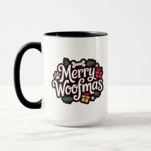 Muguet Joyeux Noël pour amoureux des chiens Mug de
