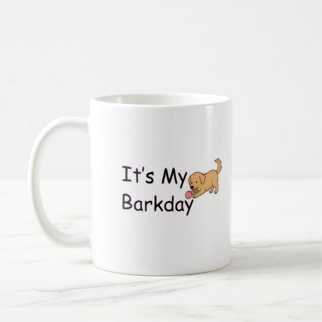 Mugueuse Tasse d'anniversaire de mon aboiement (Gauche)