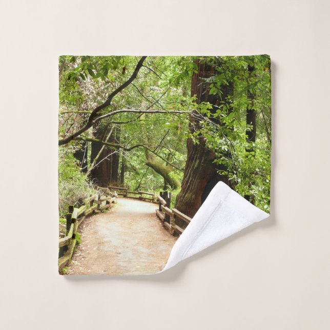 Muir Woods Path II Nature Photography (Gant de toilette)