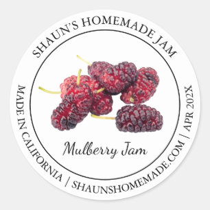 Mulberry Jam étiquette moderne