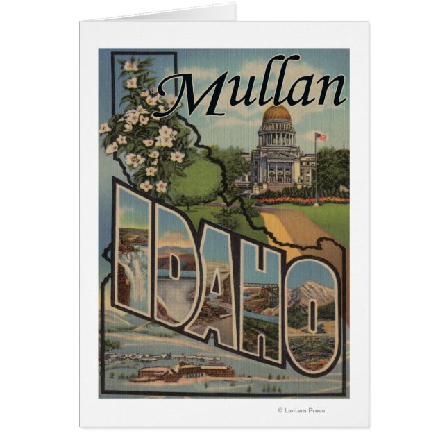 Mullan, Idaho, grandes lettres ScènesMullan, ID (Devant)