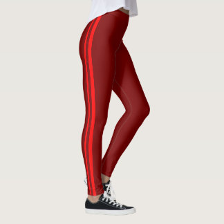 Multi-Color Red Racer Leggings