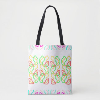 Multi Coloured Funky Tote Bag