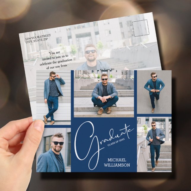 Multi Photo Graduation Party Invitation (Créateur téléchargé)