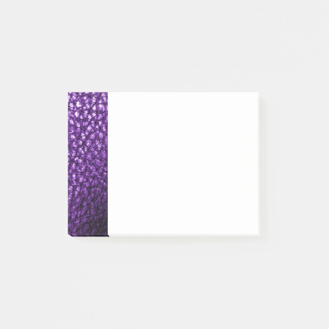 Multi Purple Faux cuir Post-it® Notes (Devant)