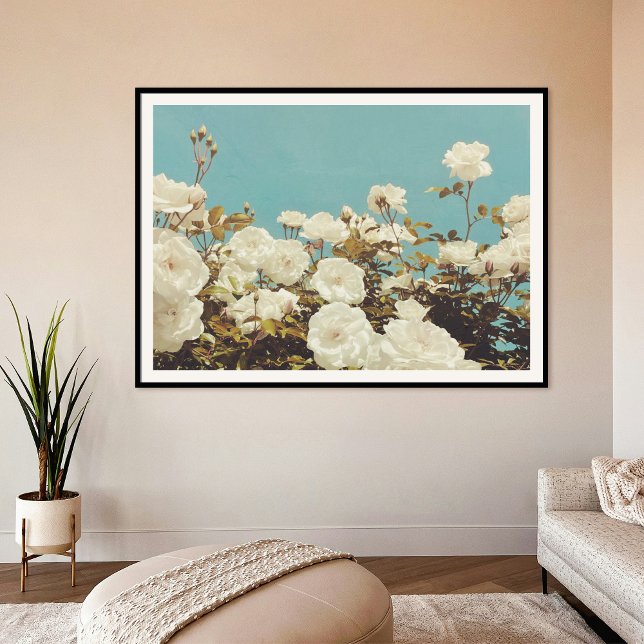 Multi Roses Floral Garden Photo Art Print Poster (Créateur téléchargé)