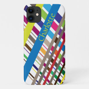 Multicolor Diagonal Lines iPhone / coque ipad