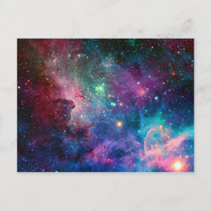 Multicolor Galaxy Carte postale par S. Ambrose