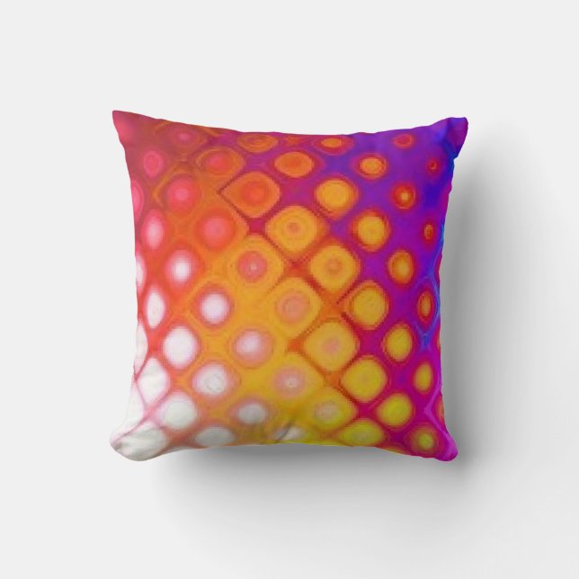 Multicolor lumineux Abstrait - Coussin (Recto)