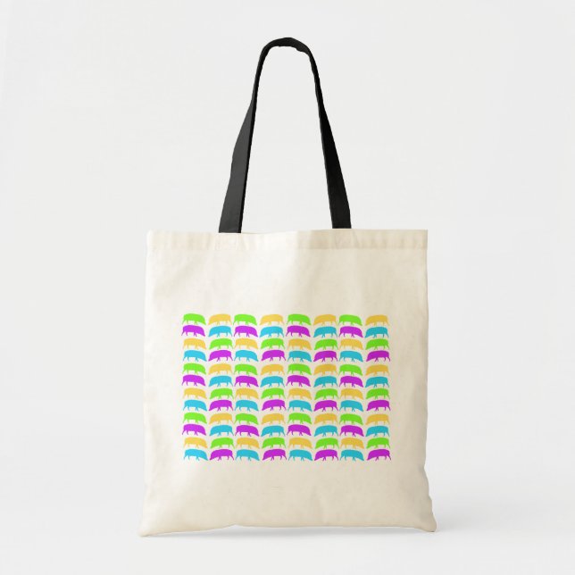 Multicoloured Hogs Budget Tote Bag (Devant)