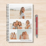 Multiphoto Collage Créez votre propre personnalisa<br><div class="desc">Multi Photo Collage Créez votre propre Planner personnalisé avec un collage photo de cinq de vos photos préférées et personnalisé avec votre nom ou texte personnalisé dans la typographie moderne. Cadeaux personnalisés parfaits famille et amis pour les anniversaires, Noël, Fête des Mères, Fête des pères, Grands-parents, frère, soeur, meilleur ami...</div>