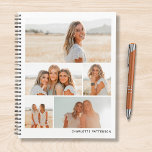 Multiphoto Collage Créez votre propre personnalisa<br><div class="desc">Multi Photo Collage Créez votre propre Planner personnalisé avec un collage photo de cinq de vos photos préférées et personnalisé avec votre nom ou texte personnalisé dans la typographie moderne. Cadeaux personnalisés parfaits famille et amis pour les anniversaires, Noël, Fête des Mères, Fête des pères, Grands-parents, frère, soeur, meilleur ami...</div>