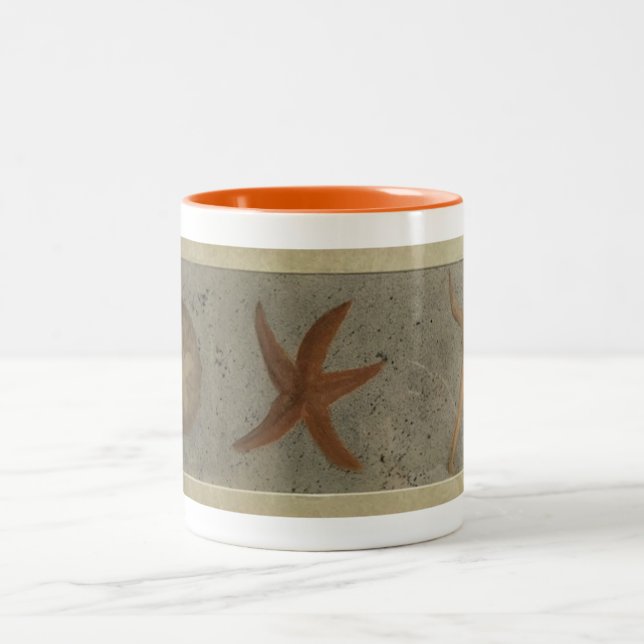 Multiples de 5, Sable Dollar Starfish Person Mugs (Centre)