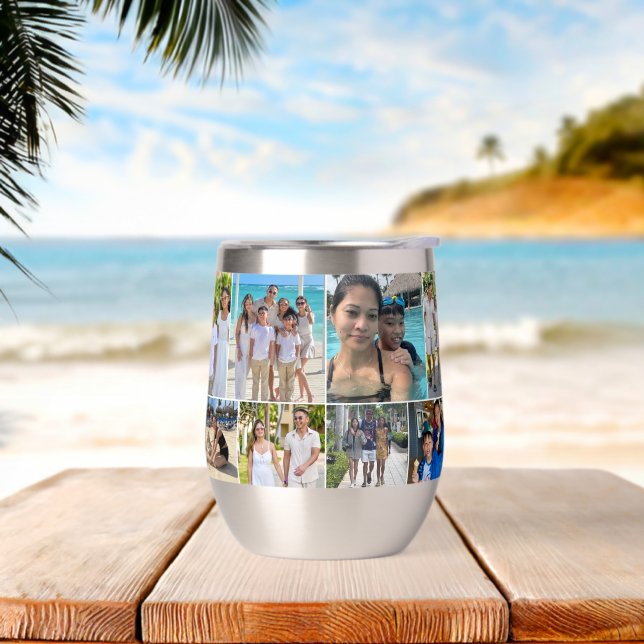 Multiples photos Famille Vacances Photo Collage (Yoga)