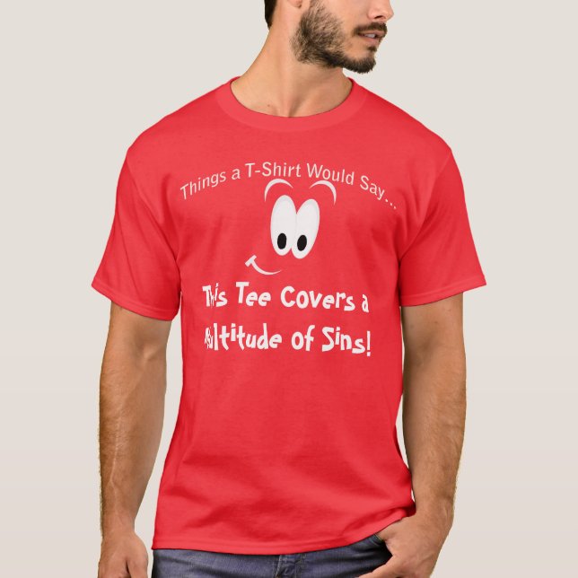 Multitude de péchés T-shirt noir (Devant)