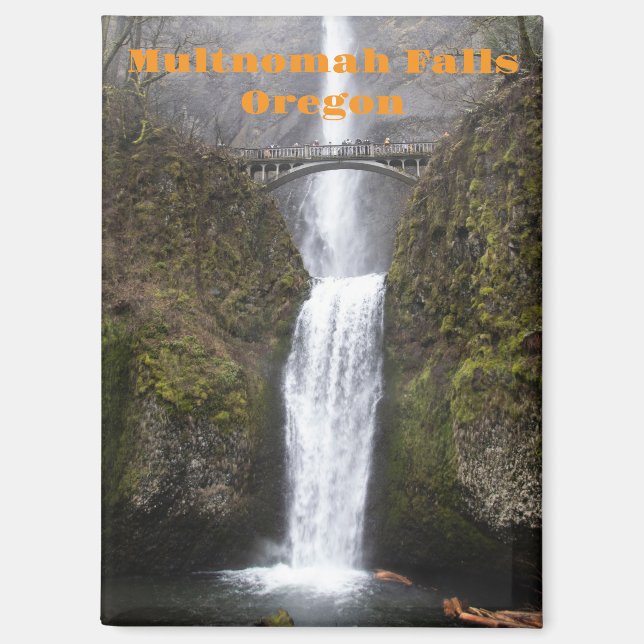 Multnomah Falls Cascade Oregon Magnet (Recto)