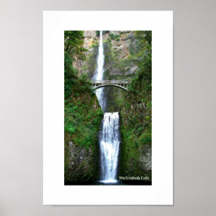 Multnomah Falls Columbia River OU affiche