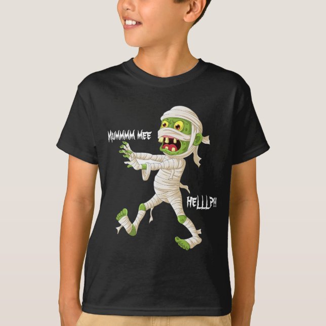 Mumm me aide ! T-shirt de l'Halloween pour enfant (Devant)
