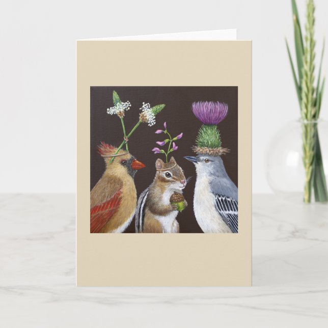 Munk dans la carte de voeux du milieu (Devant)